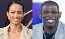 Karrueche Tran cooking video birthday feast dinner meal Deion Sanders kitchen fan reactions