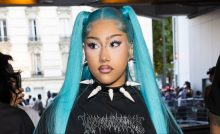 North West piercings not allowed blue hair Starbucks Dazed interview