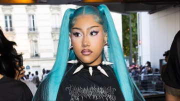 North West piercings not allowed blue hair Starbucks Dazed interview