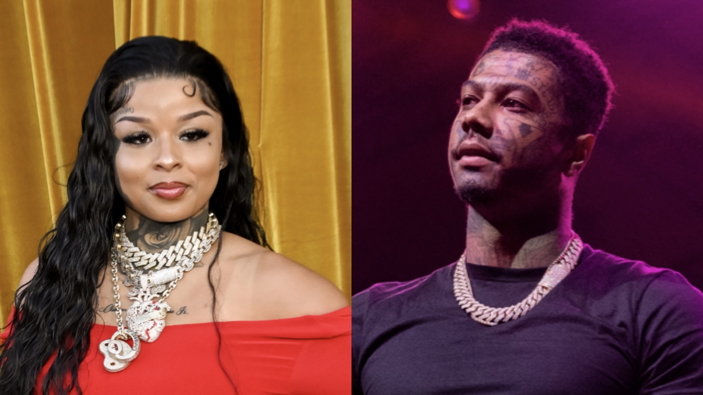 Chrisean Rock Dons Blueface’s Chain While Out With Him After Recently Saying She Was Considering Legal Action Against Him (VIDEO)