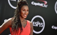 Lisa Leslie Los Angeles Sparks Honor Player Bronze Statue PHOTOS