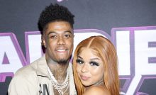 So We Know It's Real?! Blueface Tattoos Chrisean Rock's Name On His Back As She Touches Up Her Face Tattoo Of Him (VIDEOS)