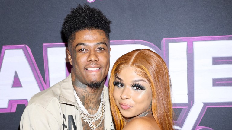 So We Know It's Real?! Blueface Tattoos Chrisean Rock's Name On His Back As She Touches Up Her Face Tattoo Of Him (VIDEOS)